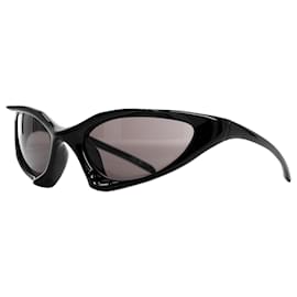 Balenciaga-Óculos de sol Balenciaga Runner Cat em poliamida preta-Preto