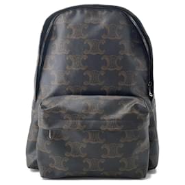 Céline Celine Triomphe Medium XL Backpack Brown Black