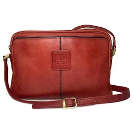 Bolsa de couro vintage Givenchy vermelha Vermelho