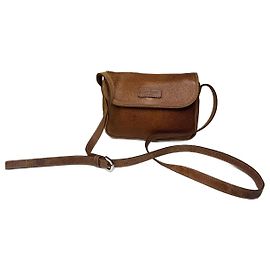 Vintage Courreges Leder Tasche Braun Braun