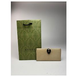 Vintage Gucci Leather wallet white White