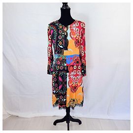 Roberto Cavalli Cavalli Class Sommerkleid mit Muster Mehrfarben