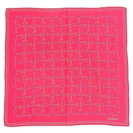 Sciarpa Logo Givenchy Rosa Bianco Viola Rosa Bianco Porpora