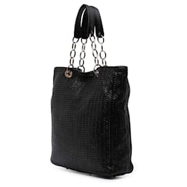Dior-Dior Black Woven Lambskin Lady Dior Soft Shopping Tote-Black