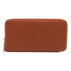Hermès Hermes Azap Long Silk'in Coin Purse Brown