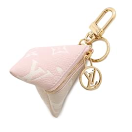 Louis Vuitton-Louis Vuitton Monogram Empreinte Keyring-Pink,Beige