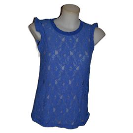 Pinko Spitzen Top Blau Blau