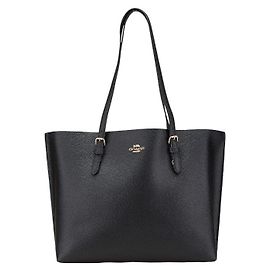 Coach Molly Leather Tote Bag Black