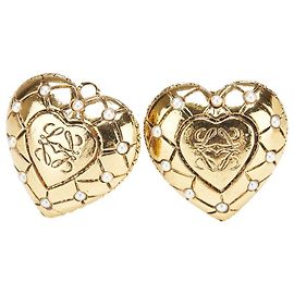 Orecchini a perla Anagramma Loewe D'oro Metallico