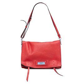 Borsa a Spalla in Pelle Prada Etiquette Rosso