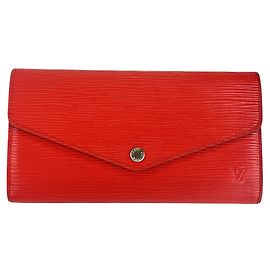 Cartera Larga Epi Sarah de Louis Vuitton Roja