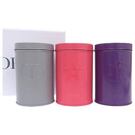 Conjunto de 3 latas de alumínio Christian Dior Roxo