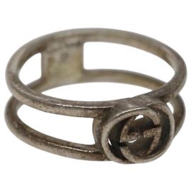 GUCCI Ring Ag925 Silver Auth bs26779 Silvery