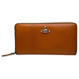 Vintage Vivienne Westwood Leather wallet orange Orange