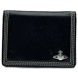 Vintage Vivienne Westwood Leather Card Holder Black Black