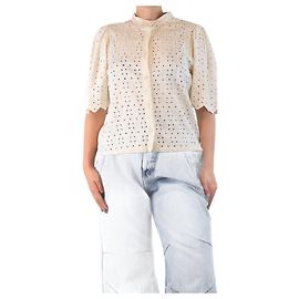 Sessun Ivory Vallauri bestickte Bluse - Größe M Roh