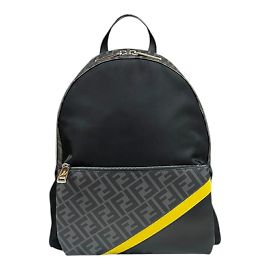 Sac à dos Fendi Zucca Noir Jaune