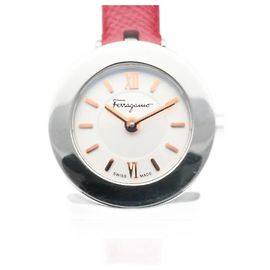 Reloj de pulsera para damas Salvatore Ferragamo Gancini Quartz Roja