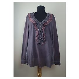 Blouse en coton Elisa Cavaletti violette Violet