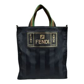 Borsa Tote Pequin Fendi Nero