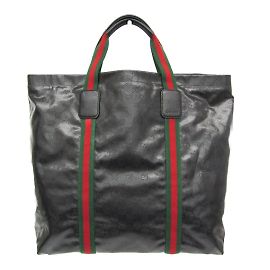 Borsa Tote Grande GG Crystal di Gucci Nero