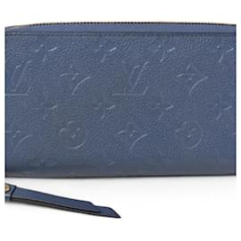 Louis Vuitton-Louis Vuitton Long Zippy Monogram Empreinte Denim Wallet-Other