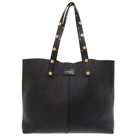 Schwarze Medusa-Leder-Tote von Versace Schwarz