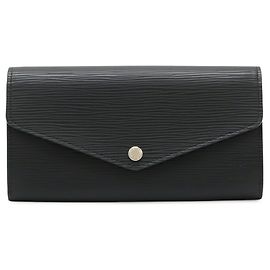 Louis Vuitton Epi Portefeuille Sarah Bi-fold Long Wallet Black