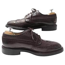 Church's-CHURCH'S GRAFTON 173 DERBY 8G 42 BROWN LEATHER SHOES-Brown