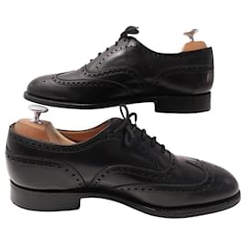 Church's-CHURCH'S RICHELIEU CHETWYND FLOWER 7.5H 41.5 42 BLACK LEATHER SHOES-Black