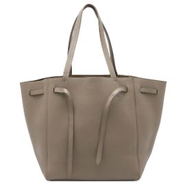 Céline Celine Cabas Phantom Small Leather 2way Bag Brown Beige