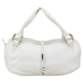 Céline Celine Bittersweet Lederhandtasche Weiß