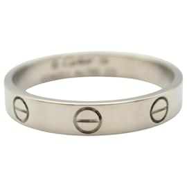 Cartier-Cartier Mini Love Ring Au750 Ring Size 17-Silvery,Metallic