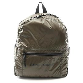 Yves Saint Laurent Nylon Backpack Green