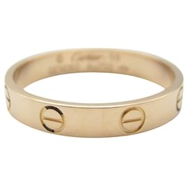 Cartier-Cartier Mini Love Ring Au750 Ring Size 18-Golden,Metallic