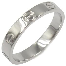 Cartier-Cartier Mini Love Ring Pt950 Platinum Ring Size 12-Silvery,Metallic