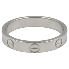 Cartier-Cartier Mini Love Ring Pt950 Platinum Ring Size 12-Silvery,Metallic