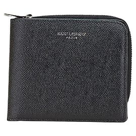 Yves Saint Laurent Saint Laurent East West Leather Wallet Black