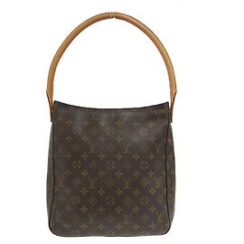 Sac à main Louis Vuitton Monogram Looping GM M51145 Marron