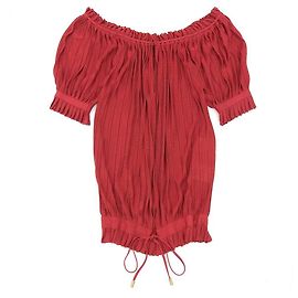 Top rojo recogido Gucci XS Roja