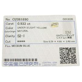 Autre Marque Diamante solto 0,933 ct Amarelo claro SI1 Amarelo