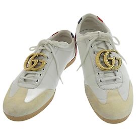 Baskets Gucci GG Marmont Blanches 437487 Blanc