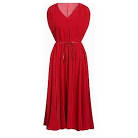 Robe Valentino Drapé Red Rouge Rouge