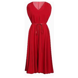 Valentino Kleid Drapé Red Rot Rot