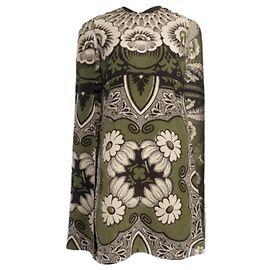 Valentino Robe Colonne Brodée Spring 2015 Blanc Vert