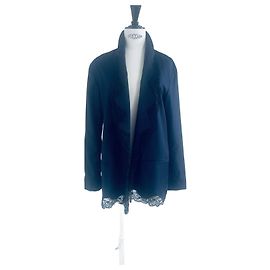 Completo con gonna Alexander Wang Blazer a righe blu e vestito Blu