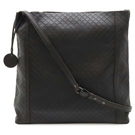 Bottega Veneta Intreccio Mirage Shoulder Bag Dark brown