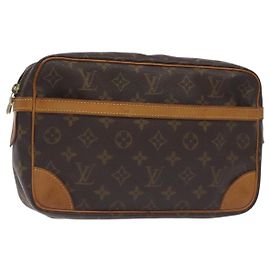 LOUIS VUITTON Monogram Compiegne 28 Clutch Bag M51845 LV Auth am8752 Monogram