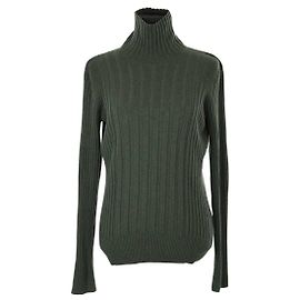 Maison Martin Margiela Khaki-Wollpullover Khaki