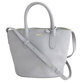 Repetto Leather shoulder bag Grey
